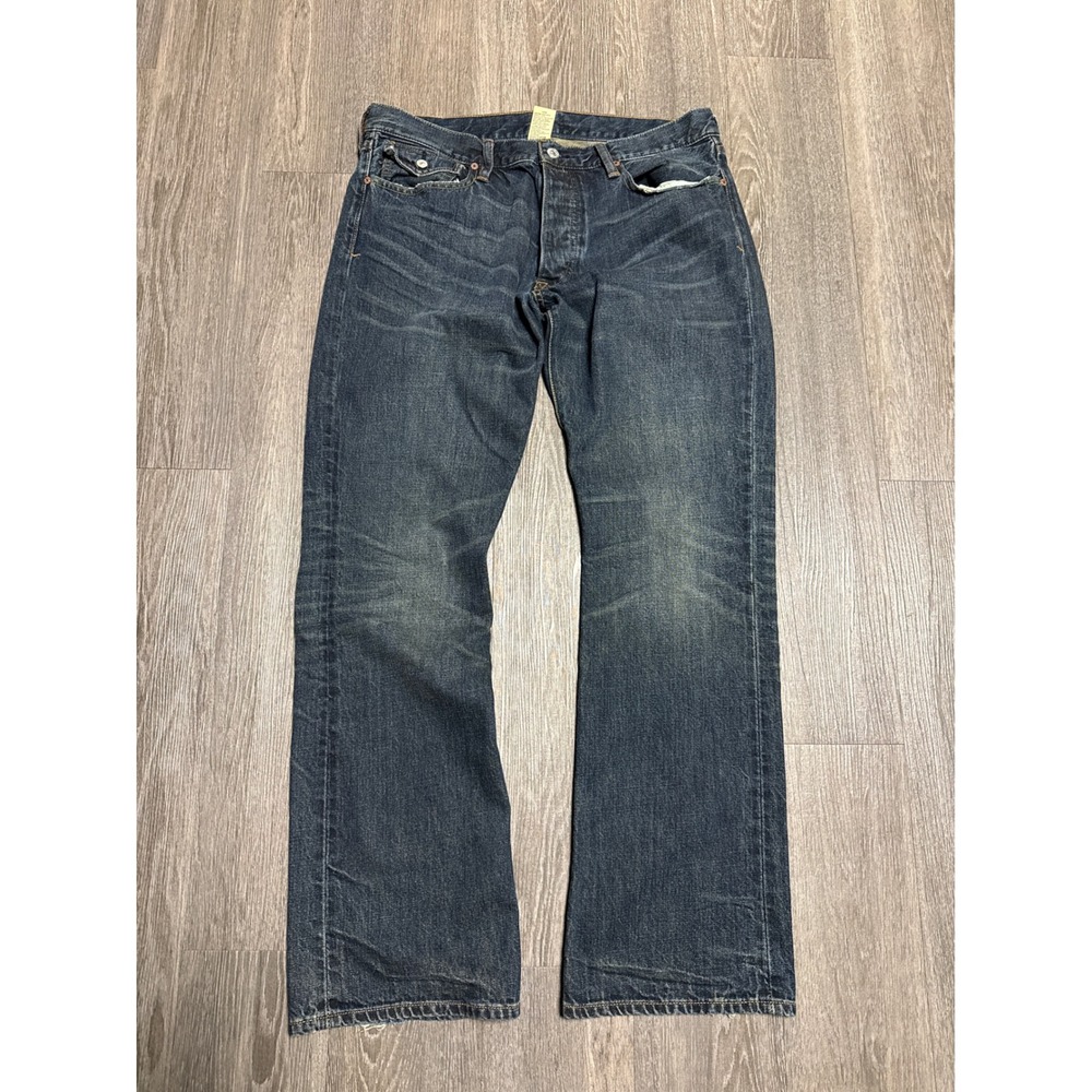 Polo Ralph Lauren Rockland 320 Distressed Bootcut Jeans Dark Wash Mens 36x32